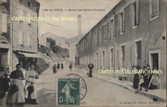 Cartes postales anciennes > CARTES POSTALES > carte postale ancienne > cartes-postales-ancienne.com Auvergne rhone alpes Ardeche Les Ollieres Sur Eyrieux