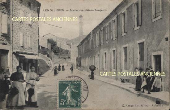 Cartes postales anciennes > CARTES POSTALES > carte postale ancienne > cartes-postales-ancienne.com Cartes rares Les Ollieres Sur Eyrieux