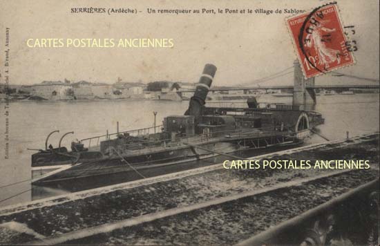 Cartes postales anciennes > CARTES POSTALES > carte postale ancienne > cartes-postales-ancienne.com Rares Ardeche Serrieres