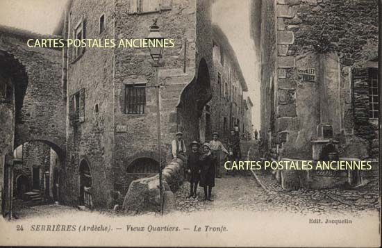 Cartes postales anciennes > CARTES POSTALES > carte postale ancienne > cartes-postales-ancienne.com Rares Ardeche Serrieres