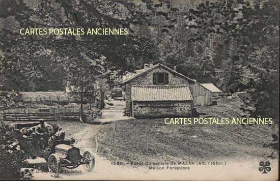 Cartes postales anciennes > CARTES POSTALES > carte postale ancienne > cartes-postales-ancienne.com Auvergne rhone alpes Ardeche Mazan L Abbaye