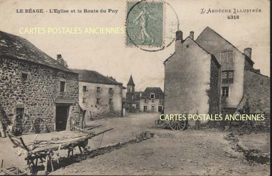 Cartes postales anciennes > CARTES POSTALES > carte postale ancienne > cartes-postales-ancienne.com Rares Ardeche Le Beage