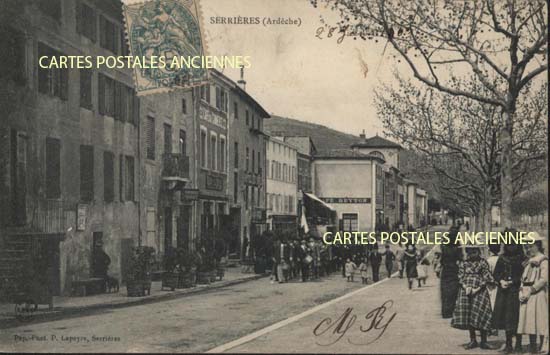 Cartes postales anciennes > CARTES POSTALES > carte postale ancienne > cartes-postales-ancienne.com Ardeche  Serrieres