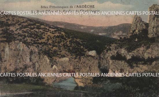 Cartes postales anciennes > CARTES POSTALES > carte postale ancienne > cartes-postales-ancienne.com Ardeche  Vallon Pont d'Arc