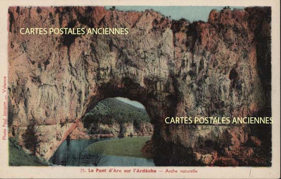 Cartes postales anciennes > CARTES POSTALES > carte postale ancienne > cartes-postales-ancienne.com Ardeche  Vallon Pont d'Arc