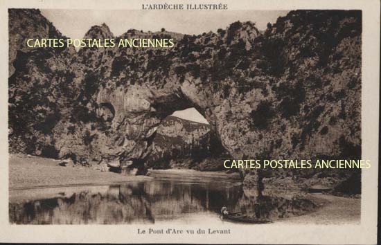 Cartes postales anciennes > CARTES POSTALES > carte postale ancienne > cartes-postales-ancienne.com Ardeche  Vallon Pont d'Arc