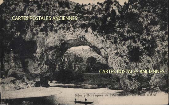 Cartes postales anciennes > CARTES POSTALES > carte postale ancienne > cartes-postales-ancienne.com Ardeche  Vallon Pont d'Arc