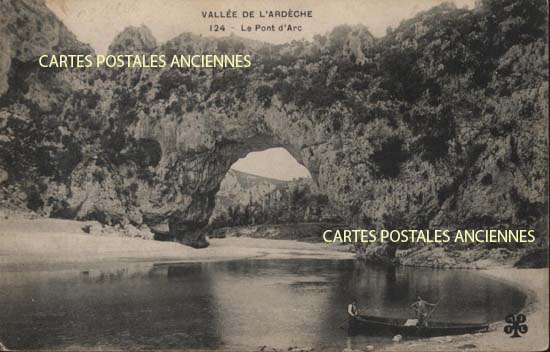 Cartes postales anciennes > CARTES POSTALES > carte postale ancienne > cartes-postales-ancienne.com Ardeche  Vallon Pont d'Arc