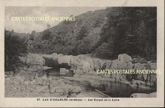 Cartes postales anciennes > CARTES POSTALES > carte postale ancienne > cartes-postales-ancienne.com Ardeche  Le Lac d'Issarles