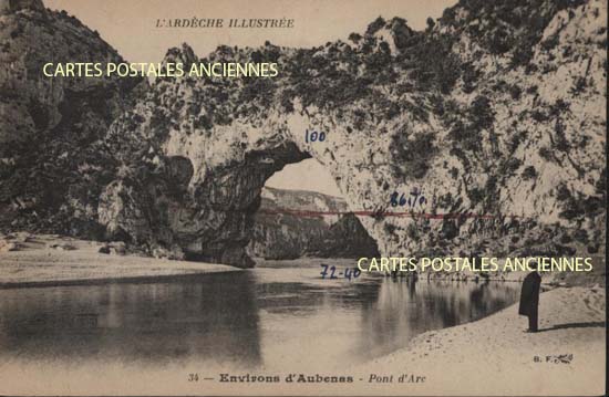 Cartes postales anciennes > CARTES POSTALES > carte postale ancienne > cartes-postales-ancienne.com Ardeche  Vallon Pont d'Arc