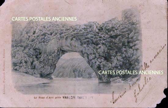 Cartes postales anciennes > CARTES POSTALES > carte postale ancienne > cartes-postales-ancienne.com Ardeche  Vallon Pont d'Arc
