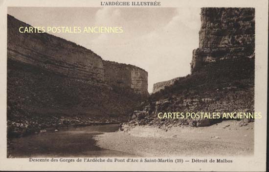 Cartes postales anciennes > CARTES POSTALES > carte postale ancienne > cartes-postales-ancienne.com Auvergne rhone alpes Ardeche Saint Martin d'Ardeche