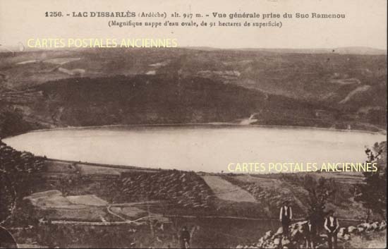 Cartes postales anciennes > CARTES POSTALES > carte postale ancienne > cartes-postales-ancienne.com Ardeche  Le Lac d'Issarles