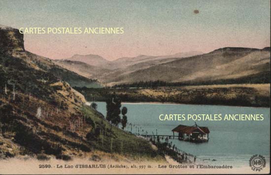 Cartes postales anciennes > CARTES POSTALES > carte postale ancienne > cartes-postales-ancienne.com Ardeche  Le Lac d'Issarles