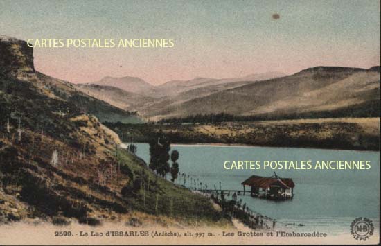 Cartes postales anciennes > CARTES POSTALES > carte postale ancienne > cartes-postales-ancienne.com Auvergne rhone alpes Ardeche Le Lac D Issarles