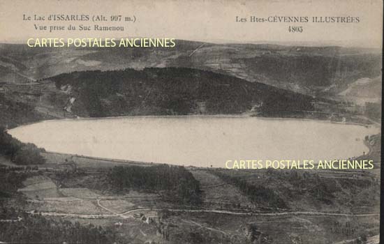Cartes postales anciennes > CARTES POSTALES > carte postale ancienne > cartes-postales-ancienne.com Ardeche  Le Lac d'Issarles