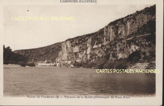 Cartes postales anciennes > CARTES POSTALES > carte postale ancienne > cartes-postales-ancienne.com Ardeche  Vallon Pont d'Arc