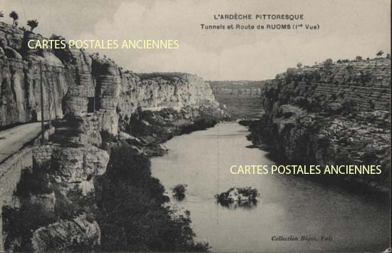 Cartes postales anciennes > CARTES POSTALES > carte postale ancienne > cartes-postales-ancienne.com Auvergne rhone alpes Ardeche Ruoms