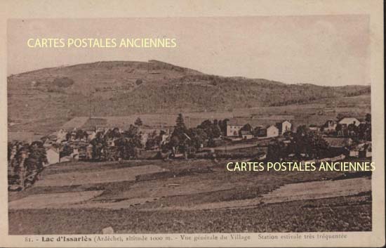 Cartes postales anciennes > CARTES POSTALES > carte postale ancienne > cartes-postales-ancienne.com Ardeche  Le Lac d'Issarles