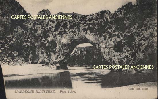 Cartes postales anciennes > CARTES POSTALES > carte postale ancienne > cartes-postales-ancienne.com Ardeche  Vallon Pont d'Arc