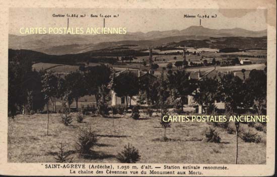 Cartes postales anciennes > CARTES POSTALES > carte postale ancienne > cartes-postales-ancienne.com Ardeche  Saint Agreve