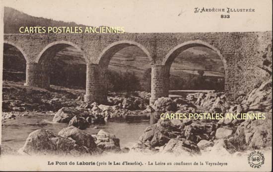 Cartes postales anciennes > CARTES POSTALES > carte postale ancienne > cartes-postales-ancienne.com Ardeche  Le Lac d'Issarles