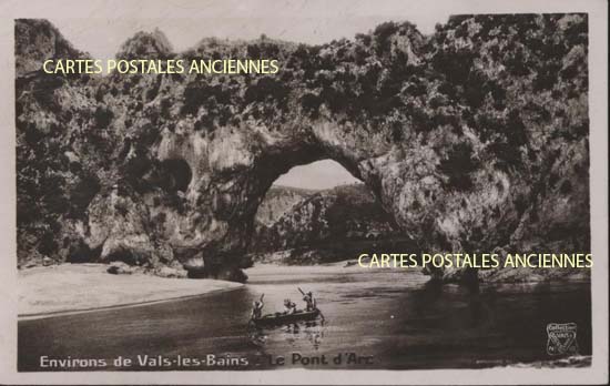 Cartes postales anciennes > CARTES POSTALES > carte postale ancienne > cartes-postales-ancienne.com Ardeche  Vallon Pont d'Arc