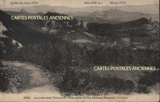 Cartes postales anciennes > CARTES POSTALES > carte postale ancienne > cartes-postales-ancienne.com Ardeche  Lachamp Raphael
