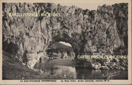 Cartes postales anciennes > CARTES POSTALES > carte postale ancienne > cartes-postales-ancienne.com Ardeche  Vallon Pont d'Arc