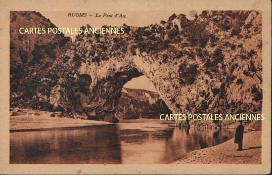 Cartes postales anciennes > CARTES POSTALES > carte postale ancienne > cartes-postales-ancienne.com Ardeche  Vallon Pont d'Arc