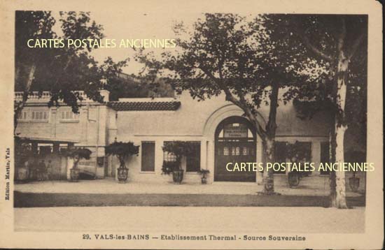 Cartes postales anciennes > CARTES POSTALES > carte postale ancienne > cartes-postales-ancienne.com Ardeche  Vals Les Bains
