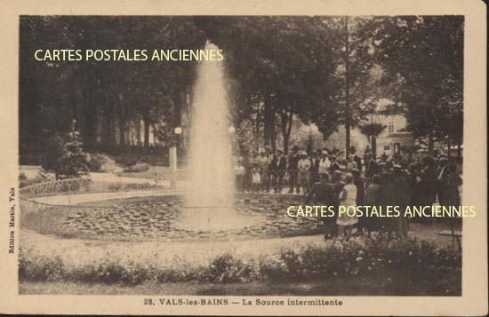 Cartes postales anciennes > CARTES POSTALES > carte postale ancienne > cartes-postales-ancienne.com Ardeche  Vals Les Bains