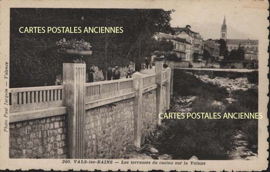 Cartes postales anciennes > CARTES POSTALES > carte postale ancienne > cartes-postales-ancienne.com Ardeche  Vals Les Bains
