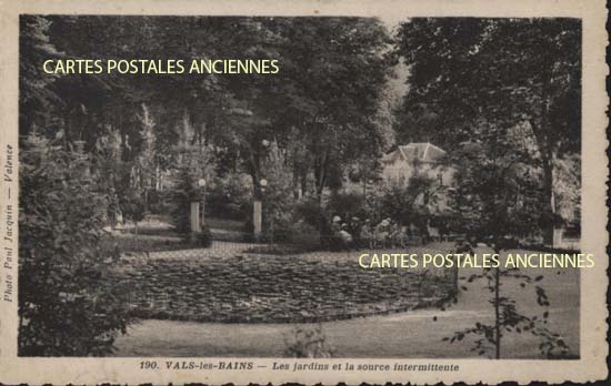 Cartes postales anciennes > CARTES POSTALES > carte postale ancienne > cartes-postales-ancienne.com Ardeche  Vals Les Bains