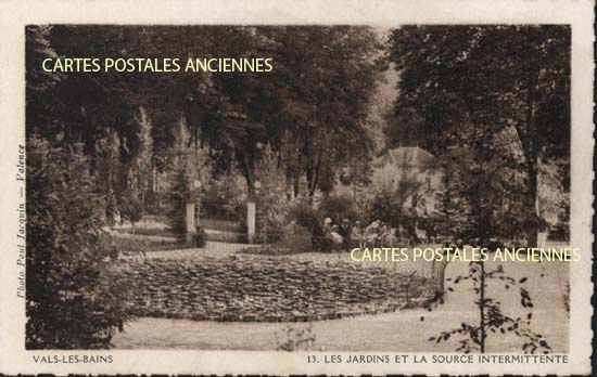 Cartes postales anciennes > CARTES POSTALES > carte postale ancienne > cartes-postales-ancienne.com Ardeche  Vals Les Bains