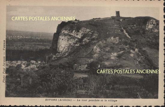Cartes postales anciennes > CARTES POSTALES > carte postale ancienne > cartes-postales-ancienne.com Auvergne rhone alpes Ardeche Soyons