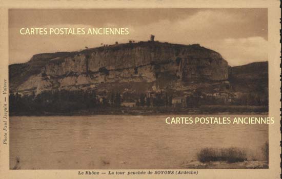 Cartes postales anciennes > CARTES POSTALES > carte postale ancienne > cartes-postales-ancienne.com Auvergne rhone alpes Ardeche Soyons