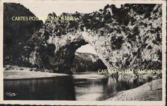 Cartes postales anciennes > CARTES POSTALES > carte postale ancienne > cartes-postales-ancienne.com Ardeche  Vallon Pont d'Arc