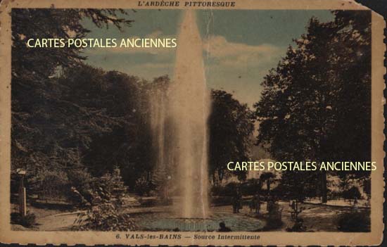 Cartes postales anciennes > CARTES POSTALES > carte postale ancienne > cartes-postales-ancienne.com Ardeche  Vals Les Bains
