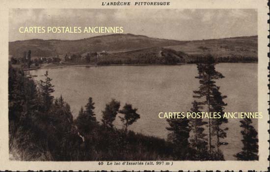 Cartes postales anciennes > CARTES POSTALES > carte postale ancienne > cartes-postales-ancienne.com Ardeche  Le Lac d'Issarles