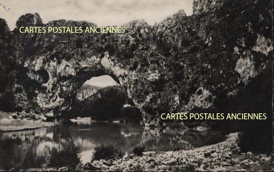 Cartes postales anciennes > CARTES POSTALES > carte postale ancienne > cartes-postales-ancienne.com Ardeche  Vallon Pont d'Arc