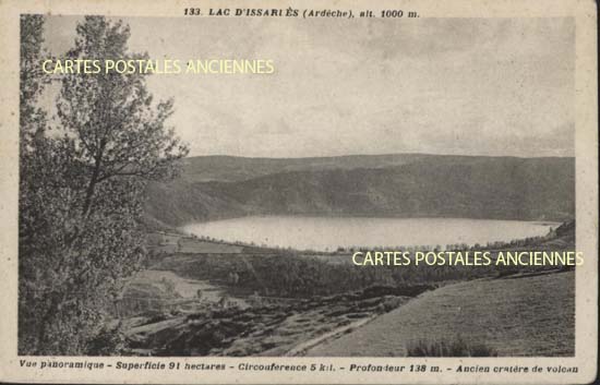 Cartes postales anciennes > CARTES POSTALES > carte postale ancienne > cartes-postales-ancienne.com Ardeche  Le Lac d'Issarles