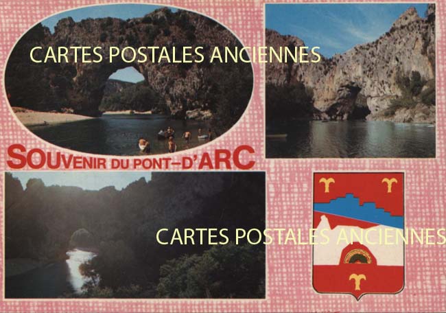 Cartes postales anciennes > CARTES POSTALES > carte postale ancienne > cartes-postales-ancienne.com Ardeche  Vallon Pont d'Arc