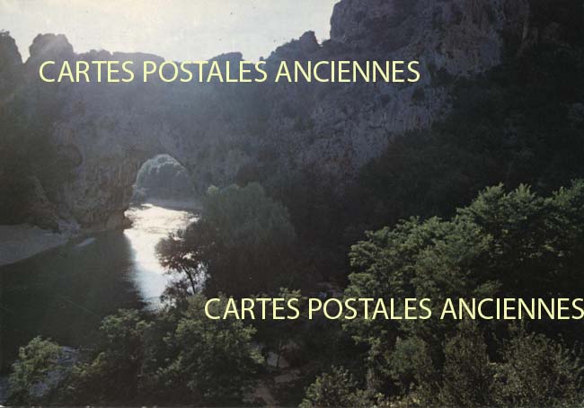 Cartes postales anciennes > CARTES POSTALES > carte postale ancienne > cartes-postales-ancienne.com Ardeche  Vallon Pont d'Arc