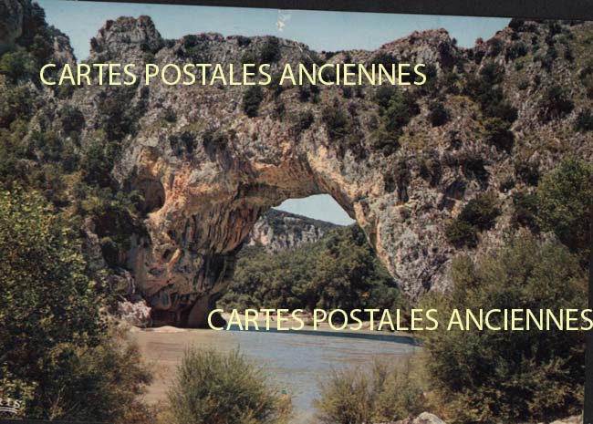 Cartes postales anciennes > CARTES POSTALES > carte postale ancienne > cartes-postales-ancienne.com Ardeche  Vallon Pont d'Arc