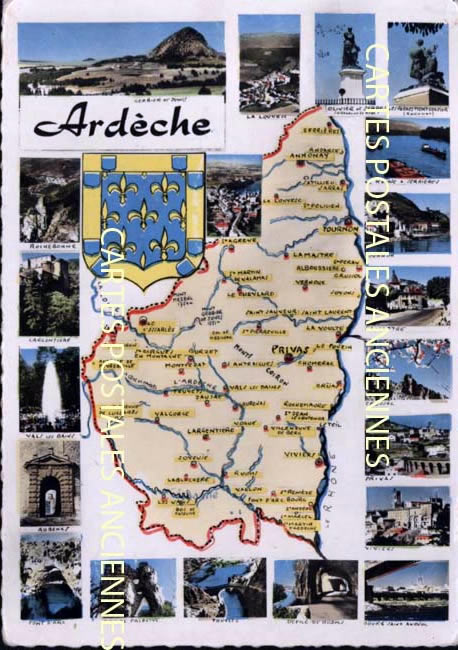 Cartes postales anciennes > CARTES POSTALES > carte postale ancienne > cartes-postales-ancienne.com Auvergne rhone alpes Ardeche Largentiere