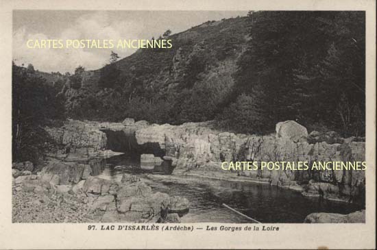 Cartes postales anciennes > CARTES POSTALES > carte postale ancienne > cartes-postales-ancienne.com Ardeche  Le Lac d'Issarles