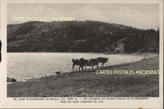 Cartes postales anciennes > CARTES POSTALES > carte postale ancienne > cartes-postales-ancienne.com Ardeche  Le Lac d'Issarles