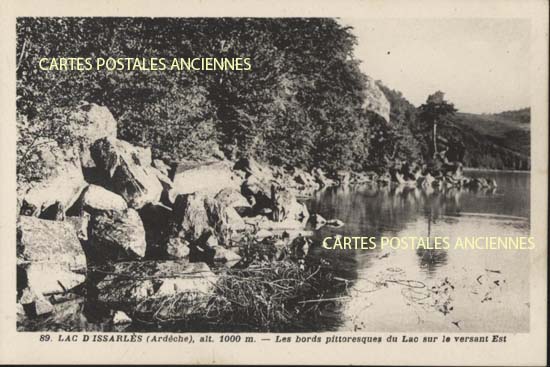 Cartes postales anciennes > CARTES POSTALES > carte postale ancienne > cartes-postales-ancienne.com Ardeche  Le Lac d'Issarles