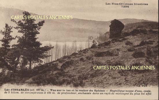 Cartes postales anciennes > CARTES POSTALES > carte postale ancienne > cartes-postales-ancienne.com Auvergne rhone alpes Ardeche Le Lac D Issarles